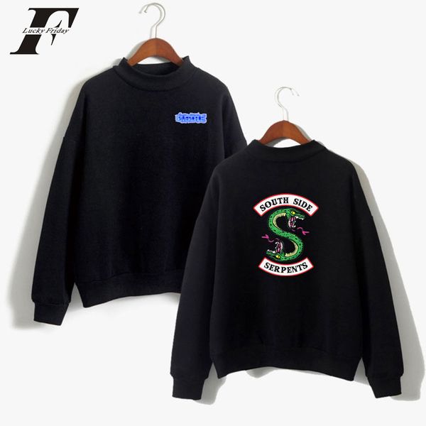 2018 riverdale pink men women oversized hoodies sweatshirts fashion moletom mulheres korean tracksuit casual clothing xxs, Black